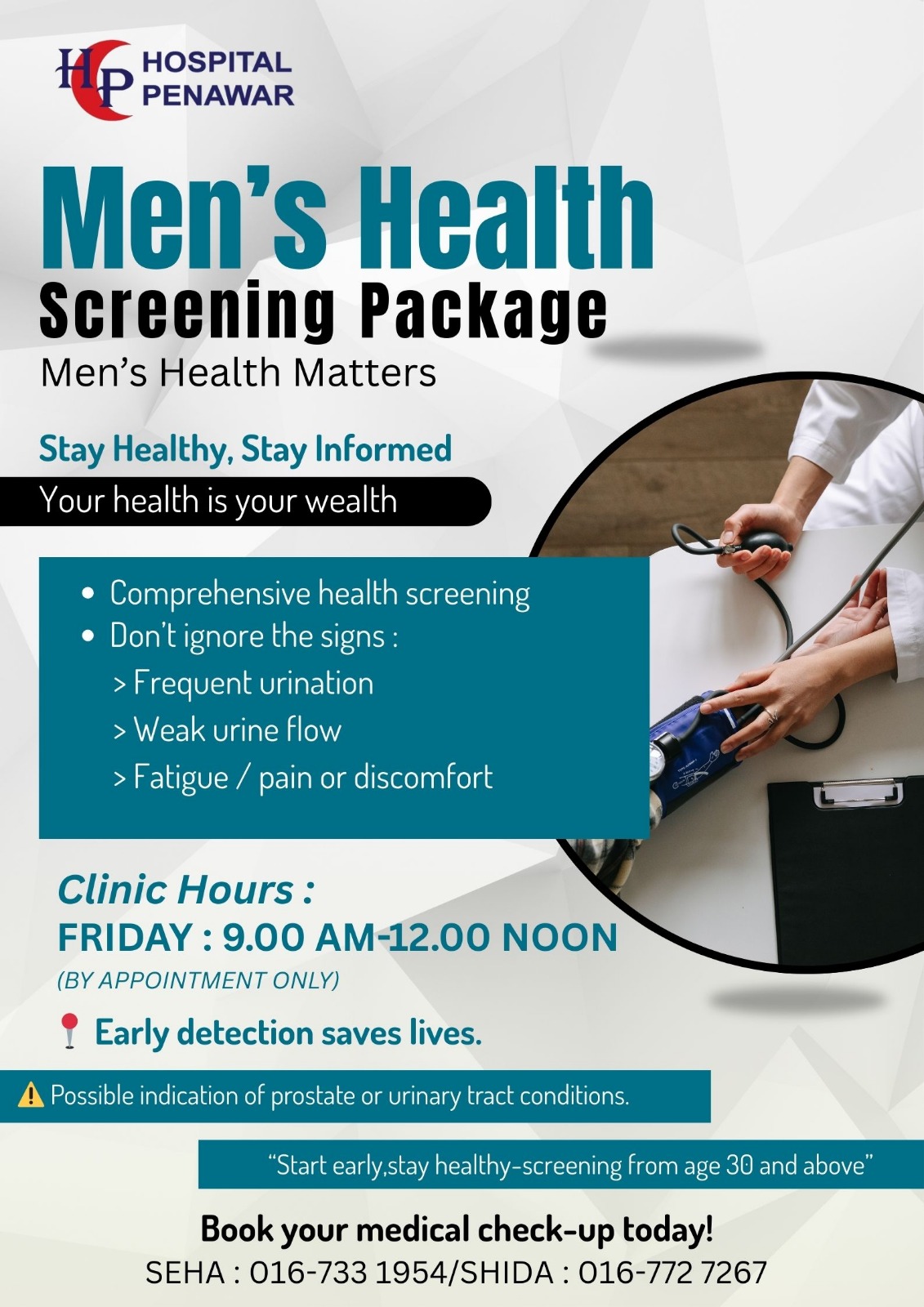 Men's Health Screening Package